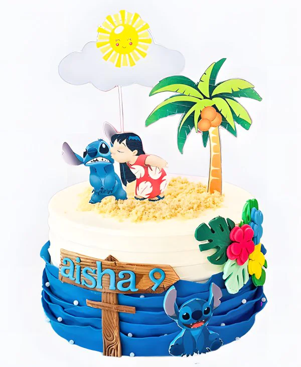 Торт Лило и Стич на острове Фото