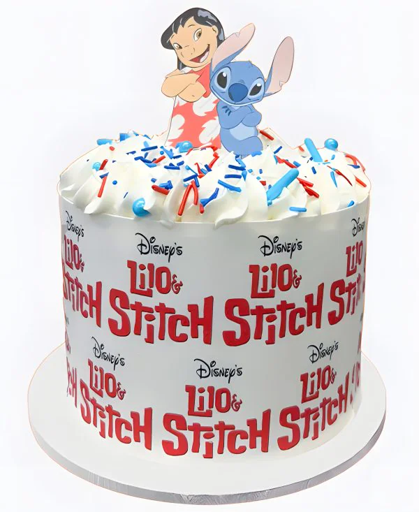 Торт Лило и Стич с посыпкой Фото
