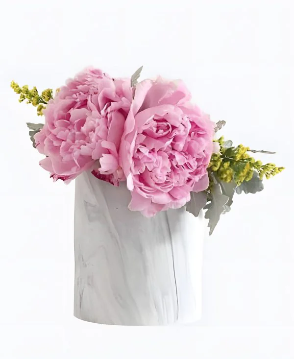 Торт Мрамор и пионы Фото