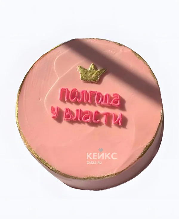 Торт на 6 месяцев девочке Полгода у власти Фото