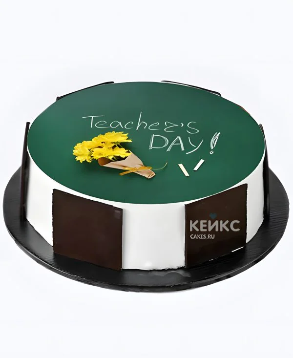 Торт на День воспитателя в виде доски Фото