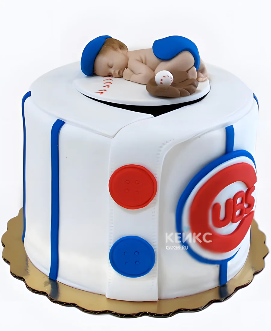 Торт на рождение ребенка в стиле бейсбола скоро буду Торт на рождение ребенка в стиле бейсбола скоро буду Фото