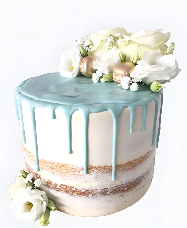 Торт на сватовство с глазурью и цветами Торт на сватовство с глазурью и цветами Фото