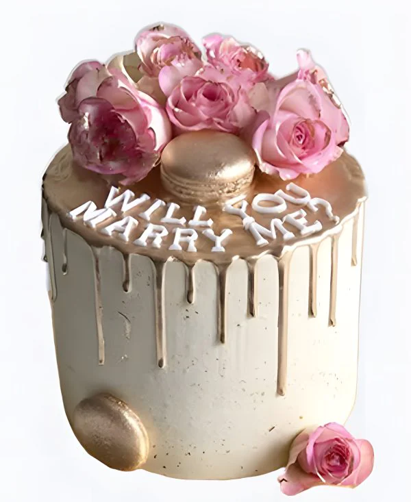 Торт на сватовство с нежными цветами Торт на сватовство с нежными цветами Фото