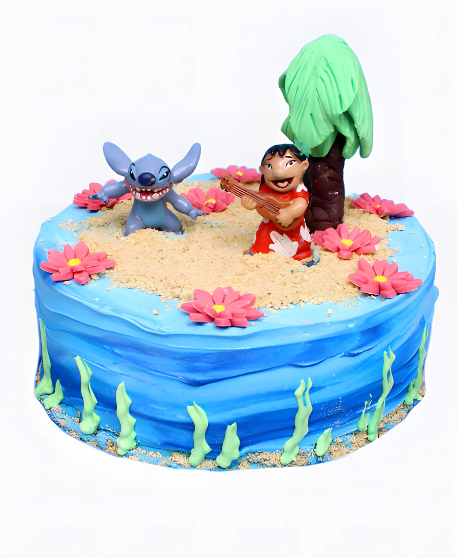 Торт с фигурками на острове Торт с фигурками на острове Фото