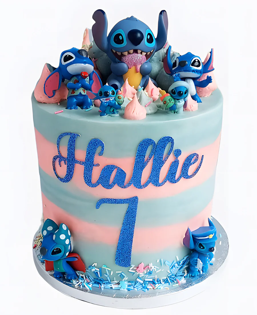 Торт с фигурками Стичей Торт с фигурками Стичей Фото