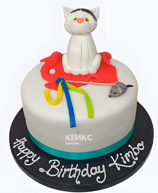 Торт с котиком и мышкой для девочки Торт с котиком и мышкой для девочки Фото