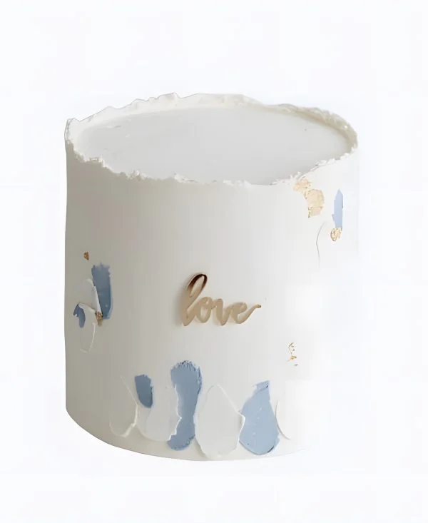 Торт с мазками Фото