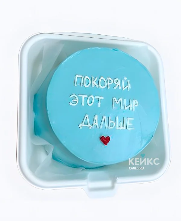 Торт с метрикой Покоряй мир Торт с метрикой Покоряй мир Фото