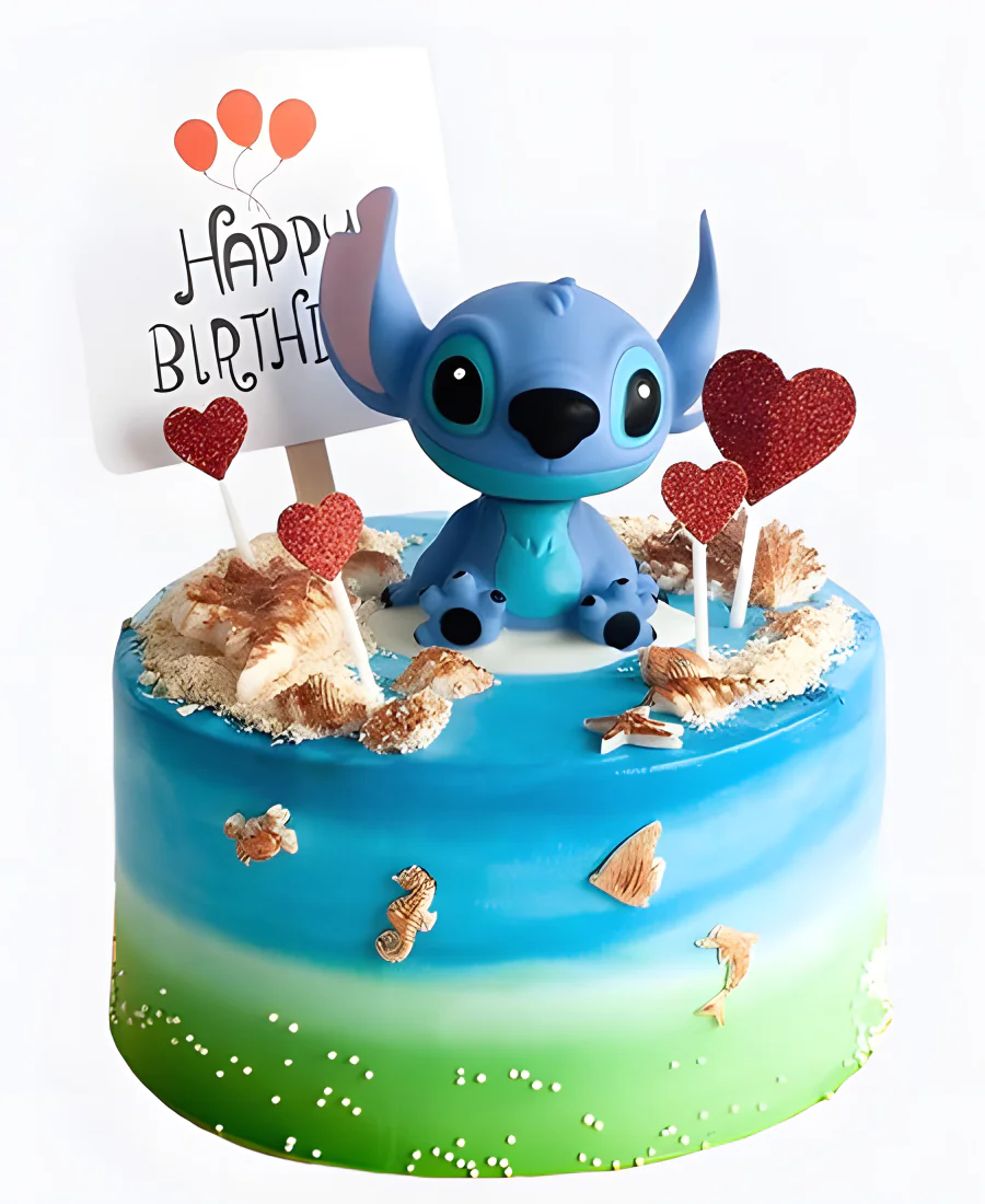 Торт с надписью и сердечками Торт с надписью и сердечками Фото