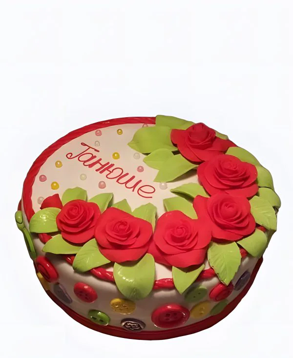Торт с розами Танюше Фото