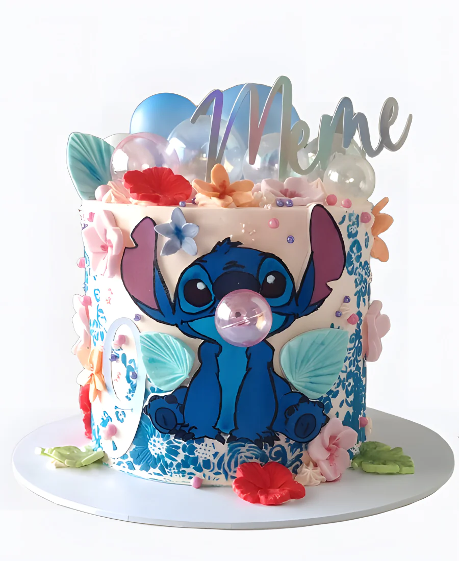 Торт с шарами и цветами Торт с шарами и цветами Фото