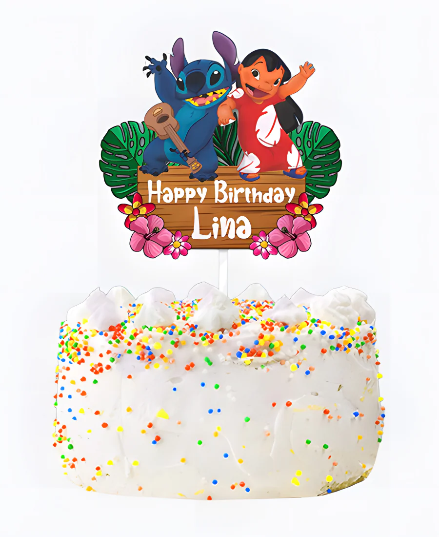 Торт с топпером и посыпкой Торт с топпером и посыпкой Фото