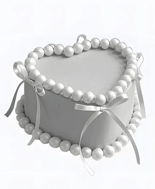 Свадебный бенто-торт в форме сердца Фото