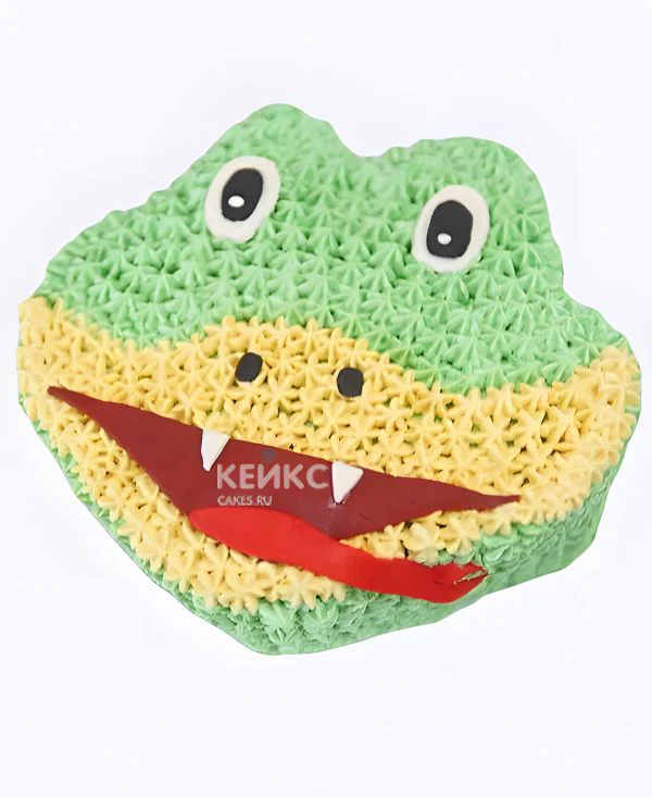 Торт в форме головы змеи Фото