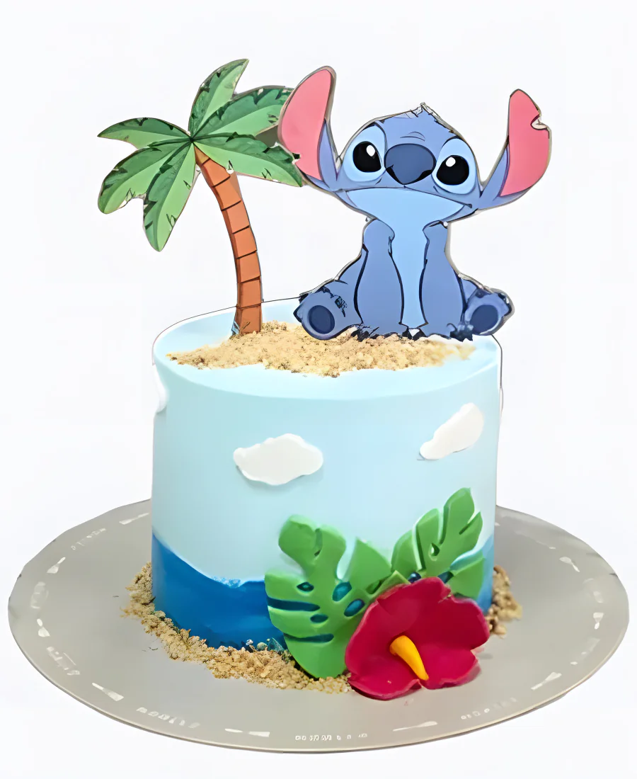 Торт Стич на песке Торт Стич на песке Фото