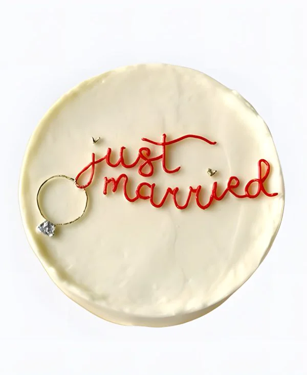 Торт Только что женился Фото