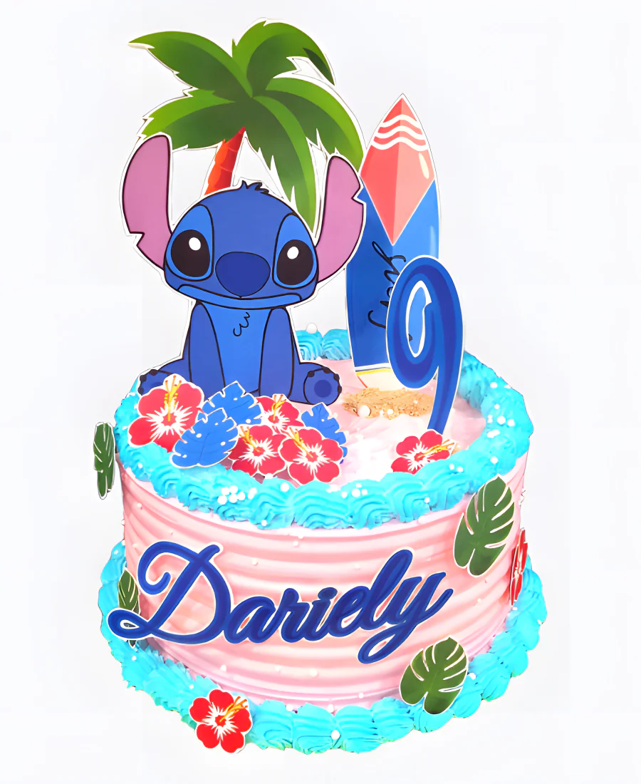 Торт яркий с цифрой и именем Торт яркий с цифрой и именем Фото