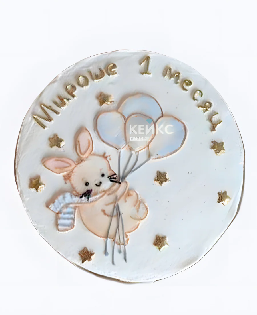 Торт Зайчик и звезды Фото