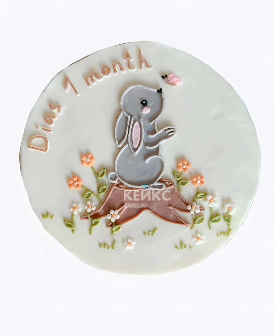 Торт Зайчик на полянке Торт Зайчик на полянке Фото