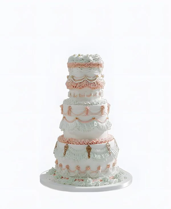 Трендовый свадебный торт без мастики Трендовый свадебный торт без мастики Фото