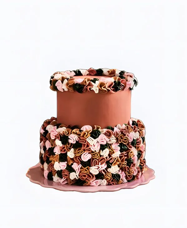 Трендовый торт на свадьбу кофейного цвета Трендовый торт на свадьбу кофейного цвета Фото