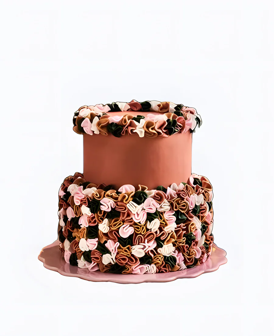 Трендовый торт на свадьбу кофейного цвета Трендовый торт на свадьбу кофейного цвета Фото
