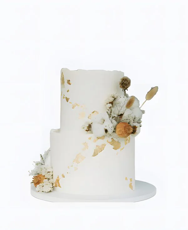 Трендовый торт на свадьбу с сухоцветами Трендовый торт на свадьбу с сухоцветами Фото