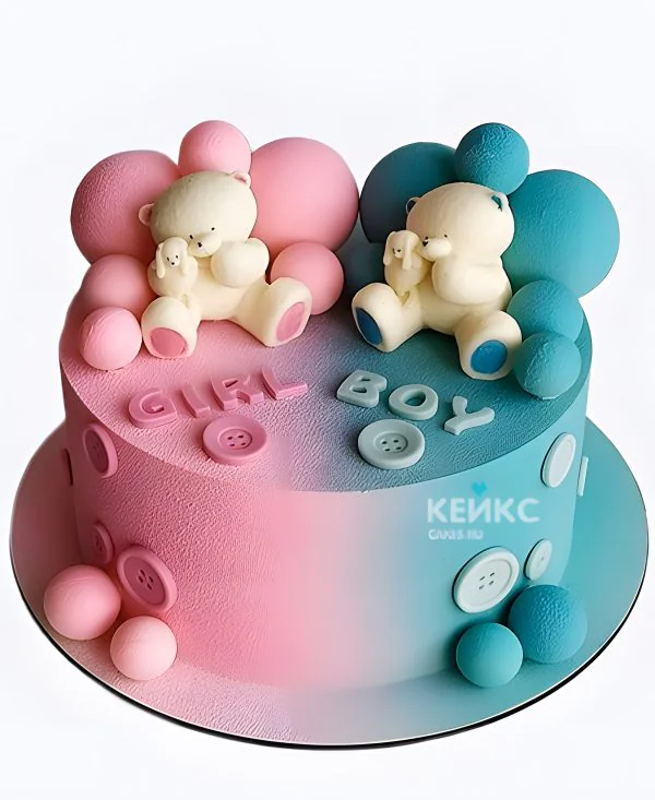 Велюровый торт на рождение ребенка скоро буду Фото