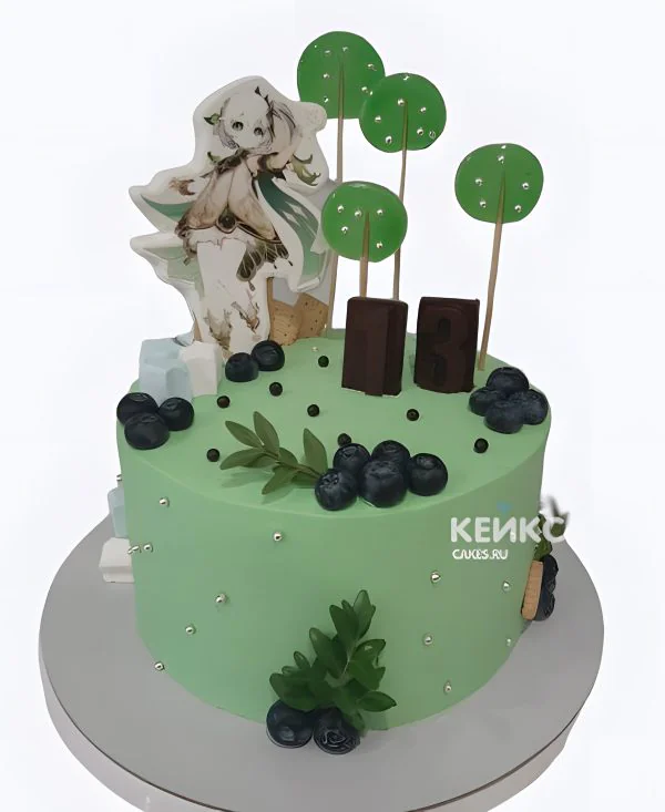 Торт Геншин на день рождения девочке Торт Геншин на день рождения девочке Фото