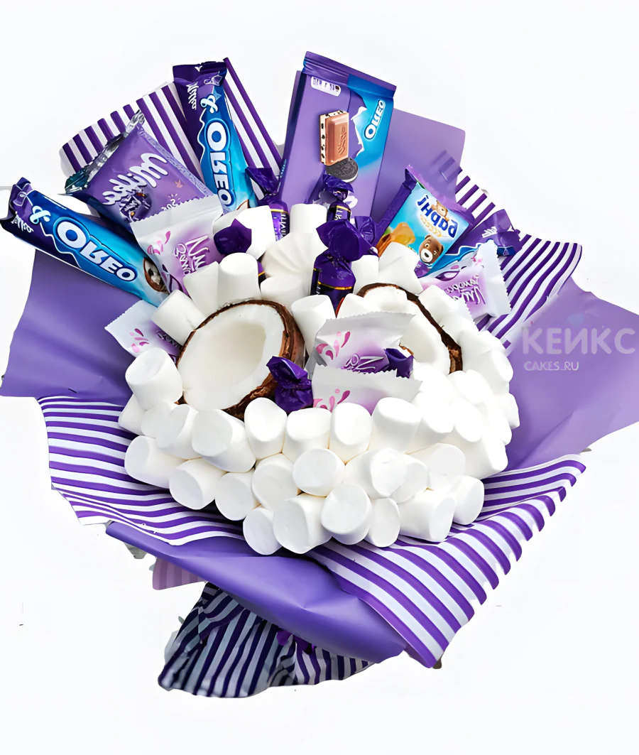 Букет девочке из конфет 2 Фото