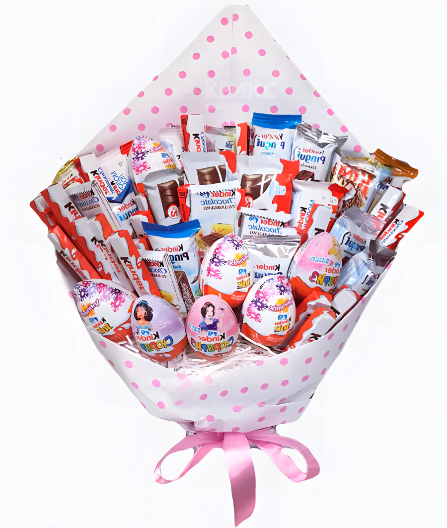 Букет девочке из конфет 4 Фото