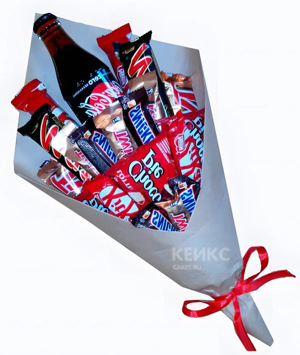 Букет из батончиков 2 Фото