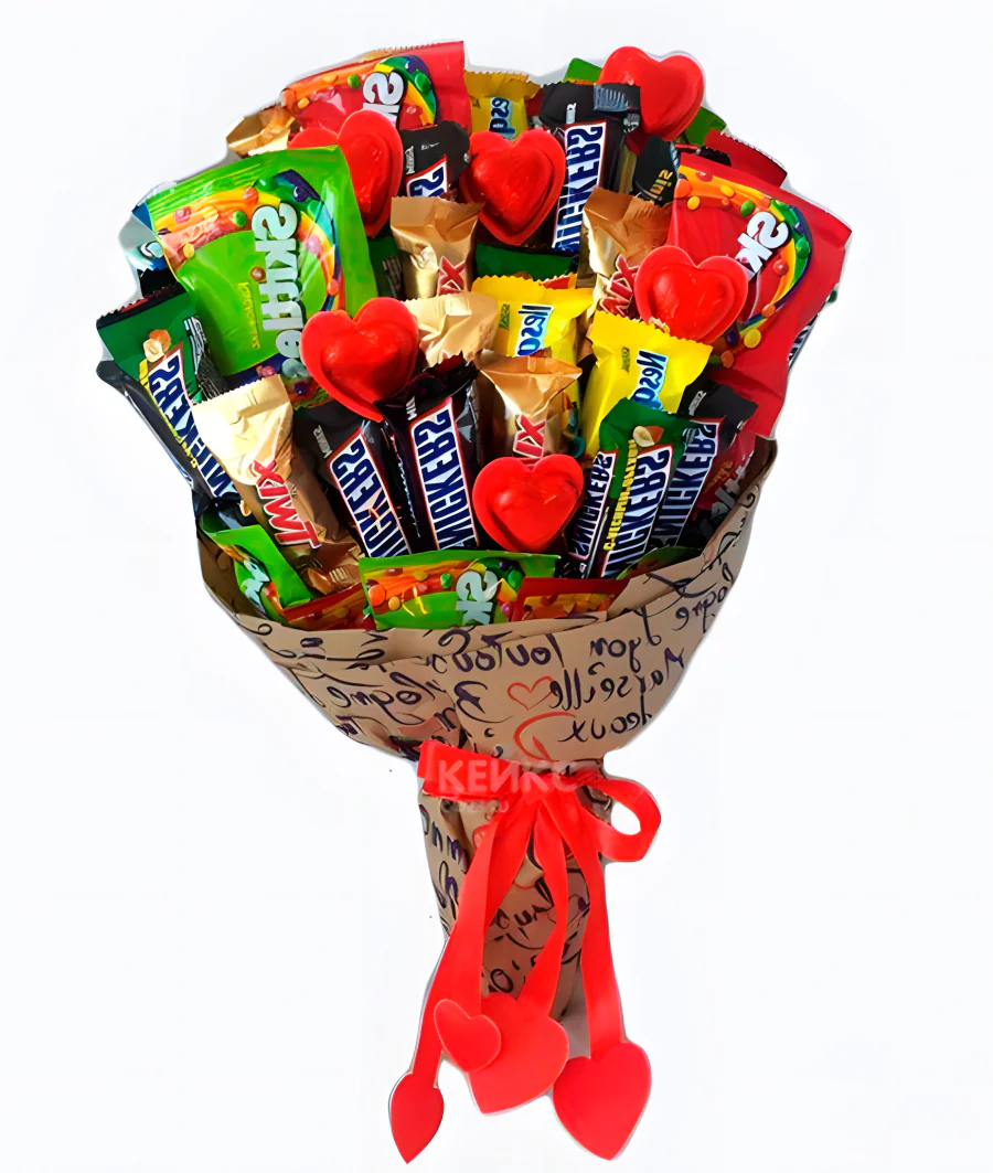 Букет из батончиков 5 Фото