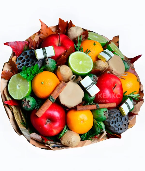 Букет из фруктов и овощей 1 Фото