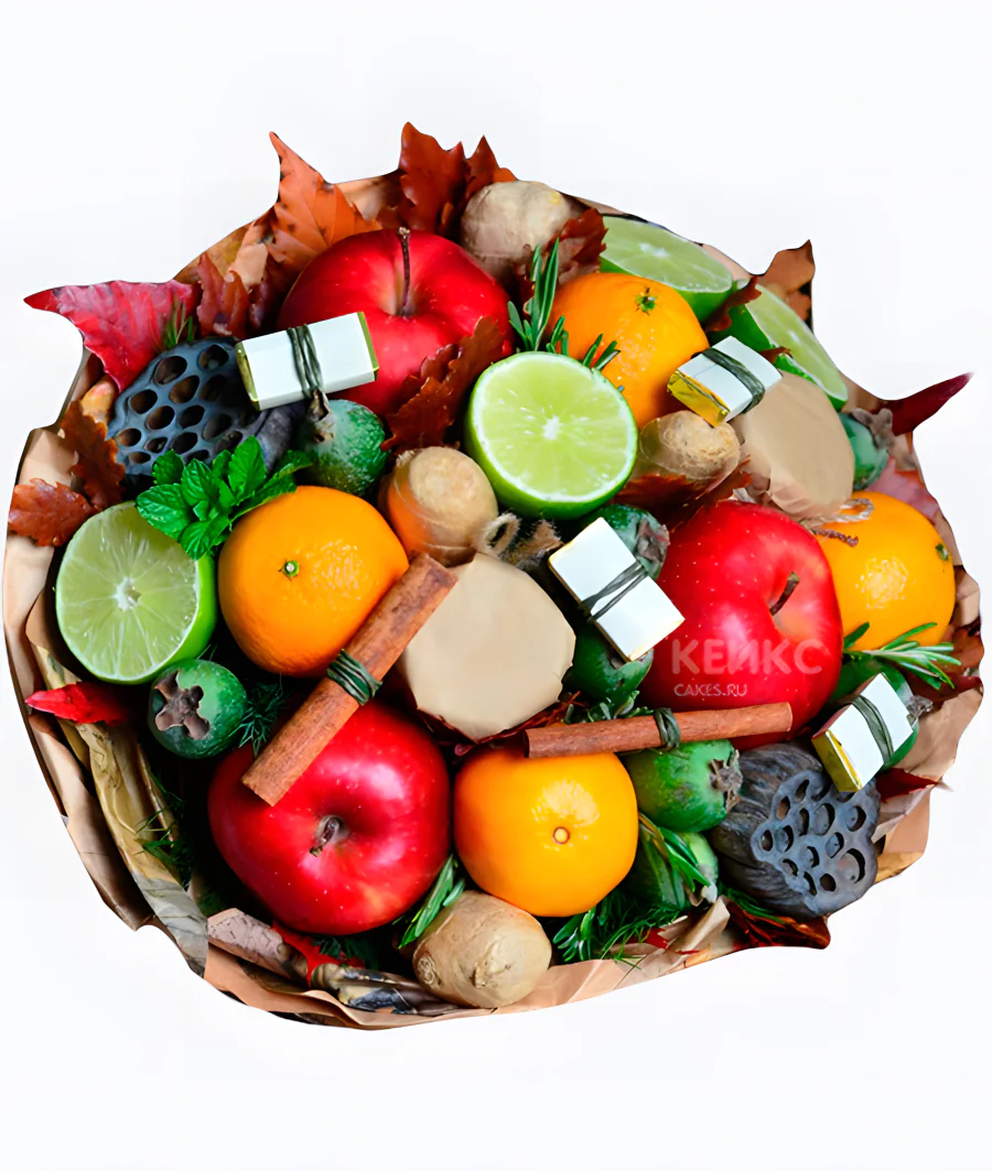 Букет из фруктов и овощей 1 Фото