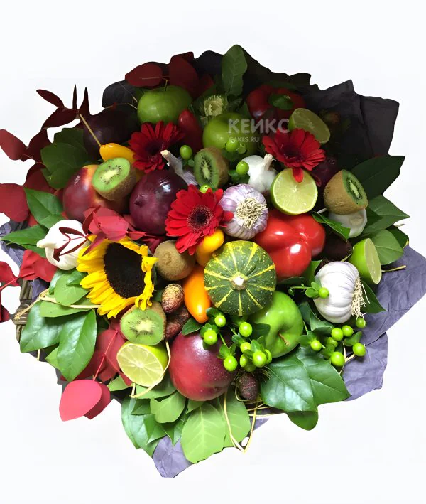 Букет из фруктов и овощей 6 Фото