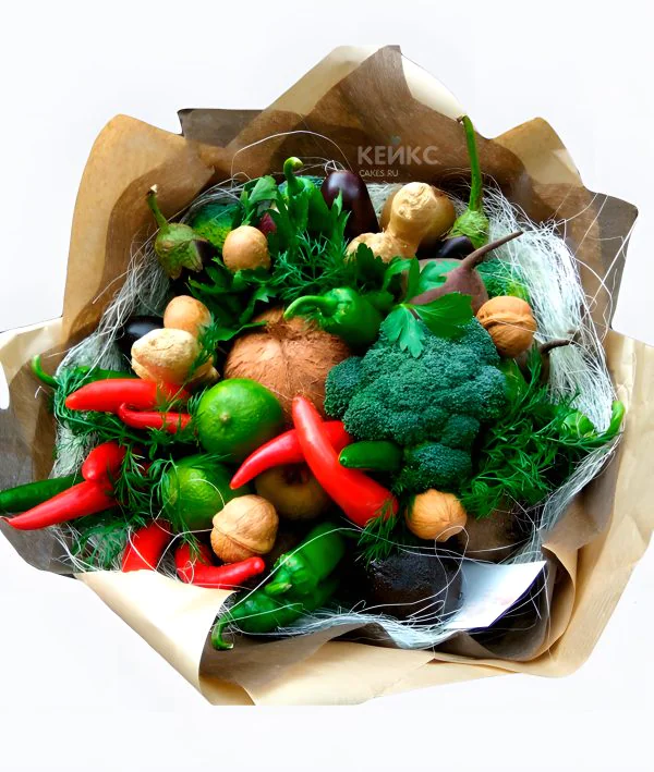 Букет из фруктов и овощей 7 Фото