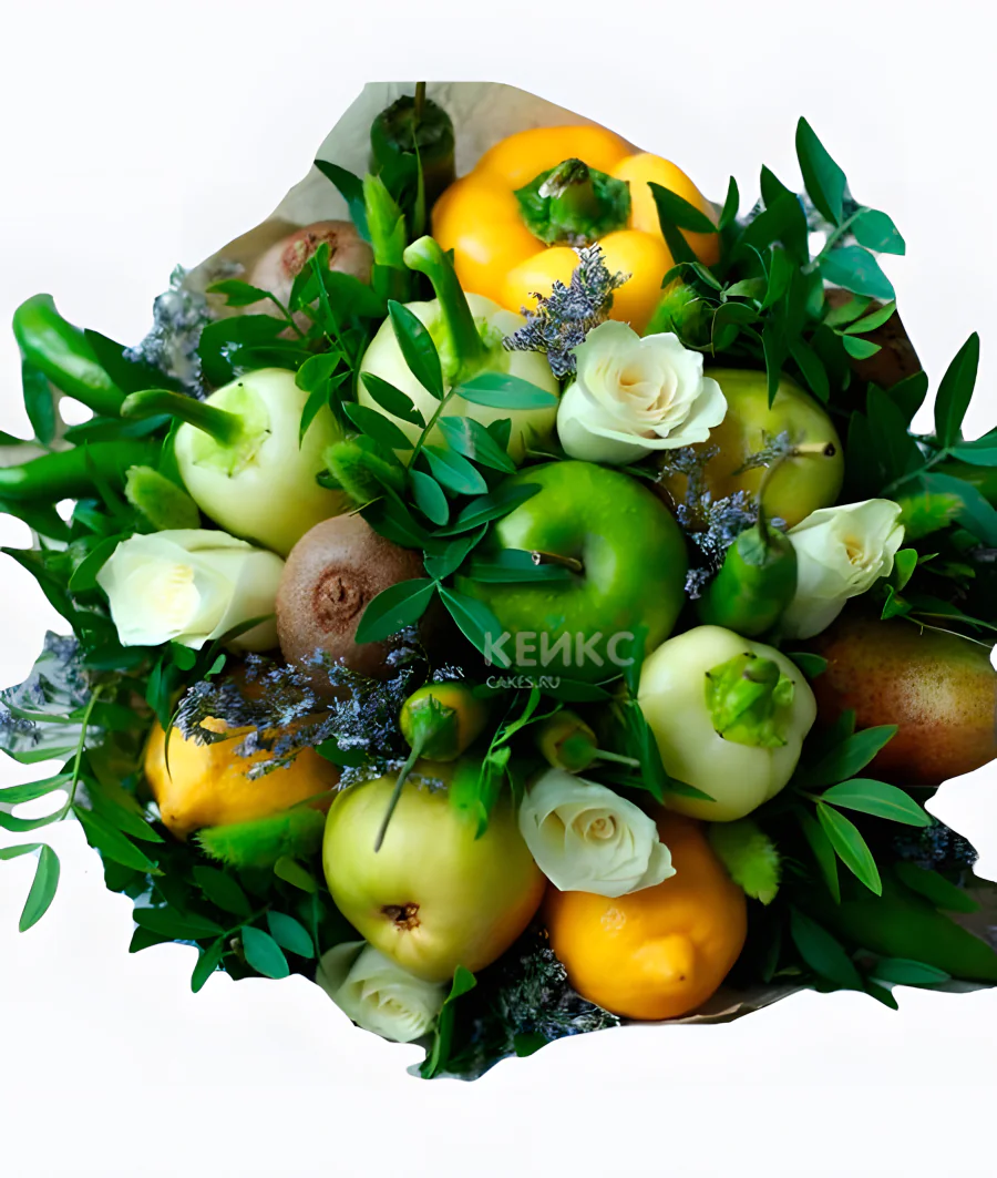 Букет из фруктов и овощей 8 Фото