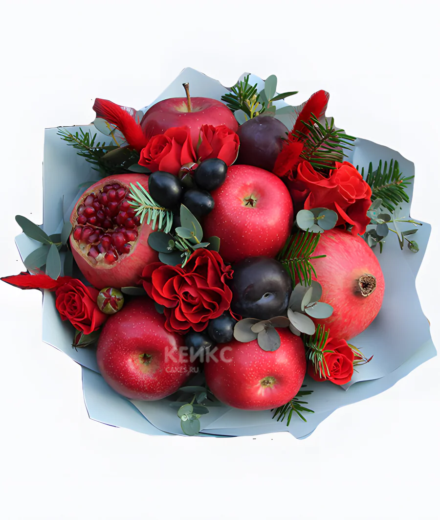 Букет из яблок 1 Фото