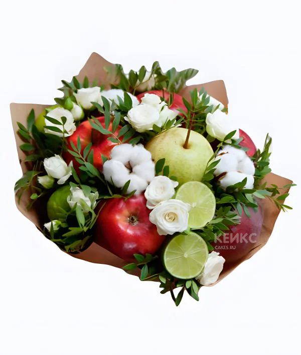 Букет из яблок 2 Фото