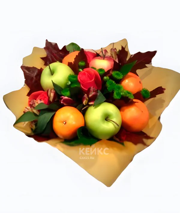 Букет из яблок и мандаринов 4 Букет из яблок и мандаринов 4 Фото