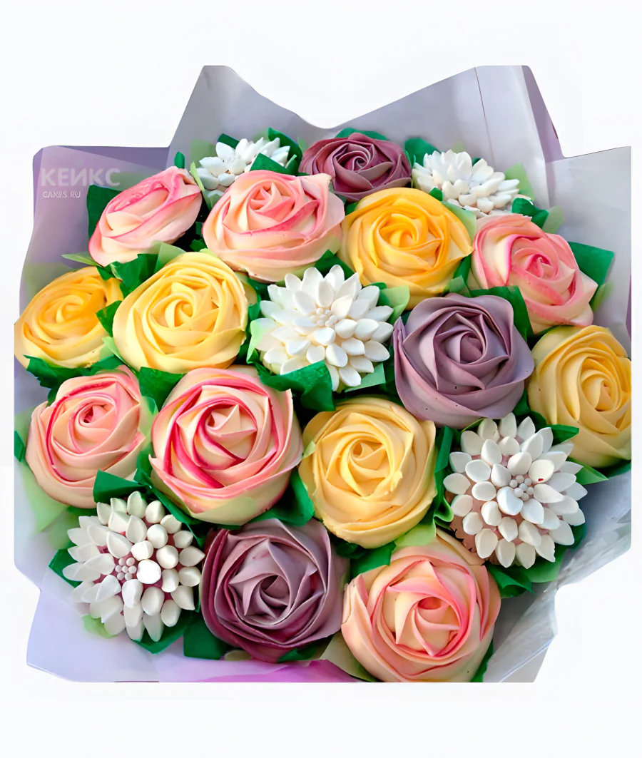 Букет из капкейков 1 Фото