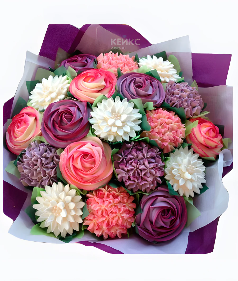 Букет из капкейков 4 Фото