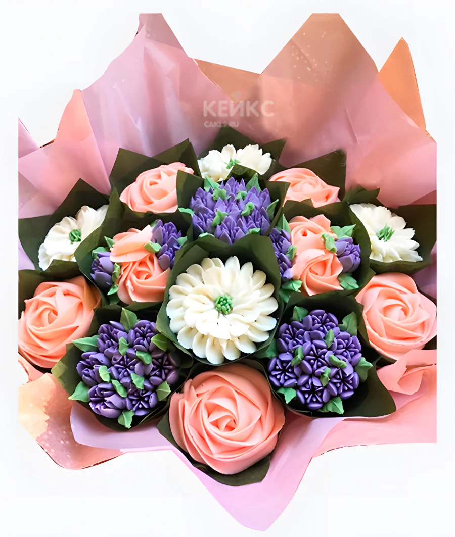 Букет из капкейков 5 Фото