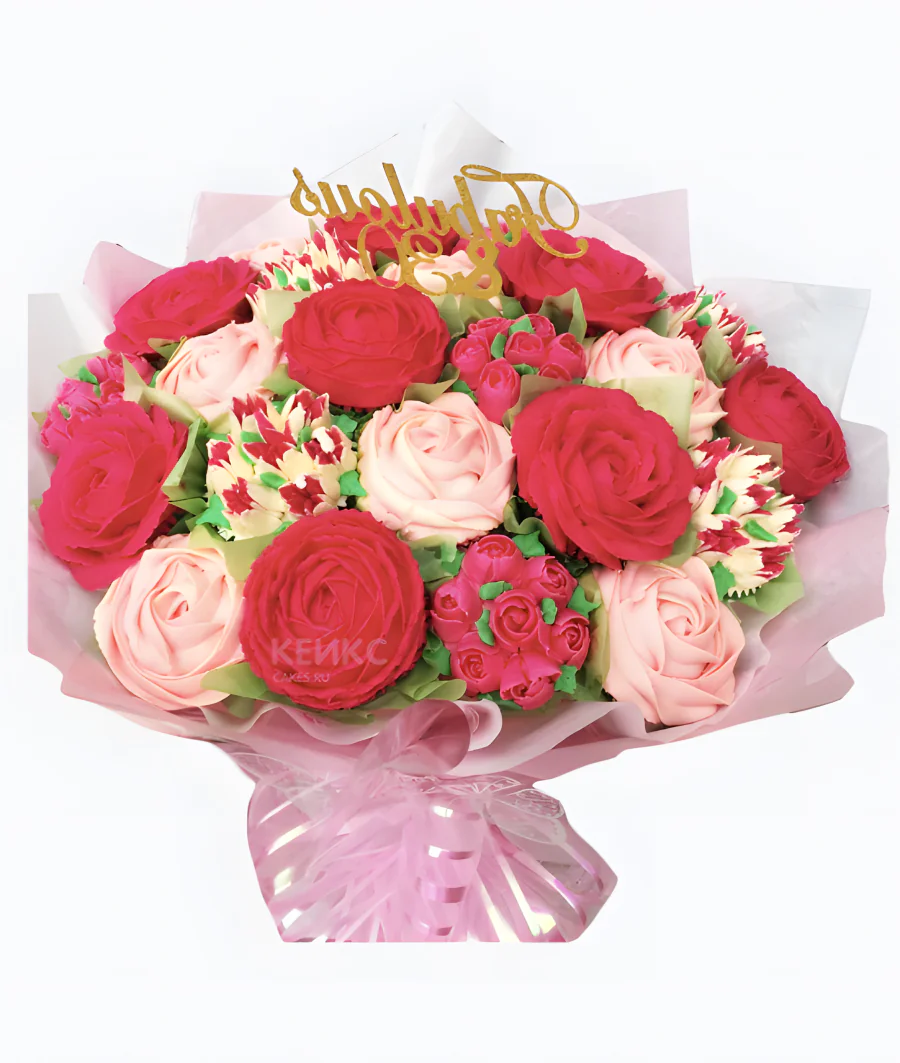 Букет из кексов 3 Фото