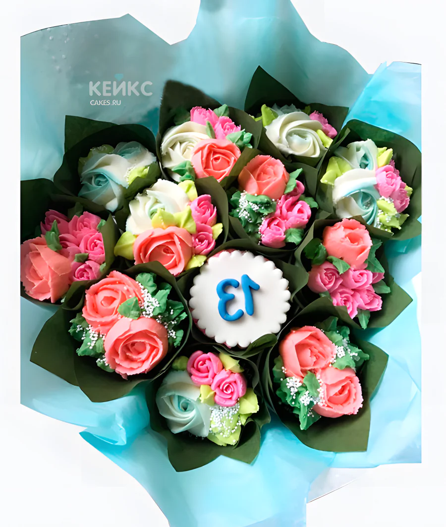 Букет из кексов 4 Фото