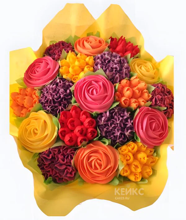 Букет из кексов 5 Фото