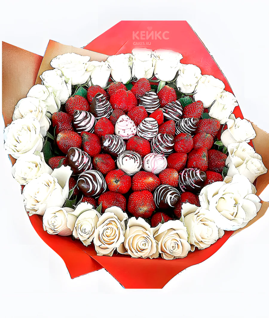 Букет из клубники в шоколаде 13 Фото