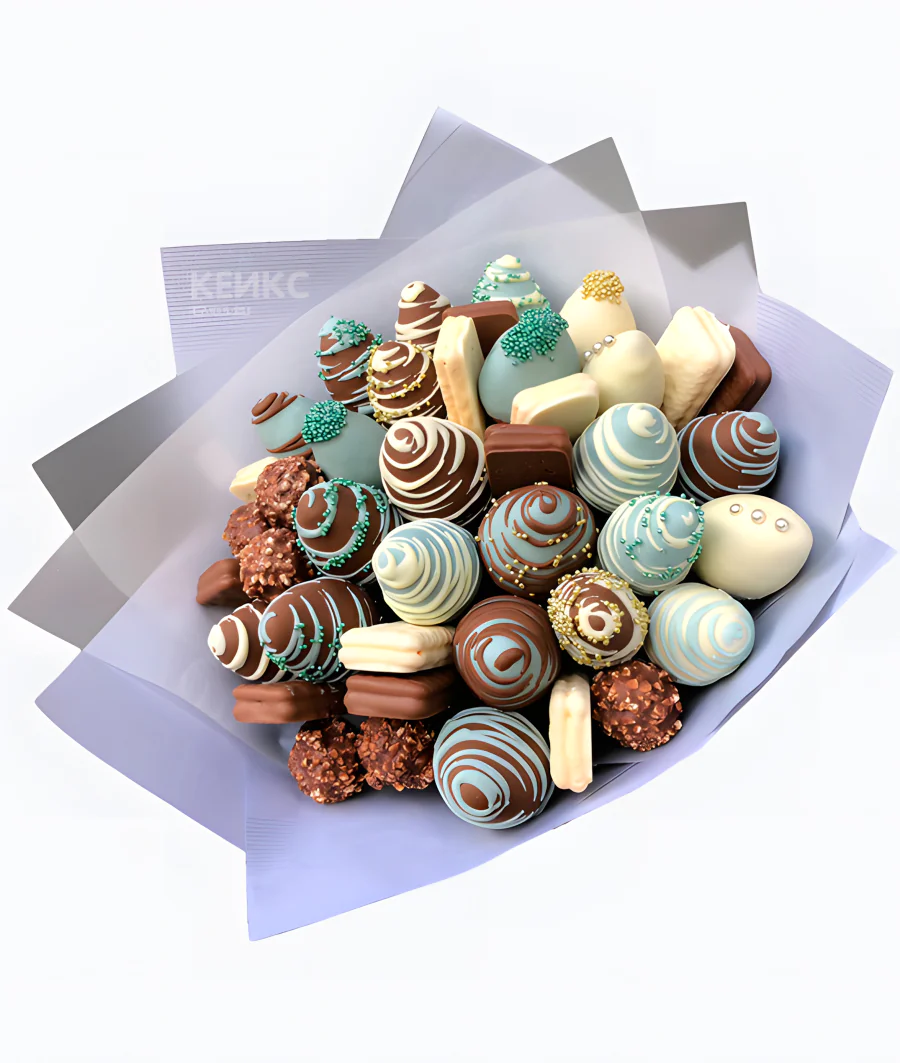 Букет из клубники в шоколаде 3 Фото